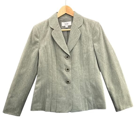 Le Suit Jackets & Blazers - Le Suit Petite Sage Green 3 Button Pleated Suit Jacket Blazer Women 8P